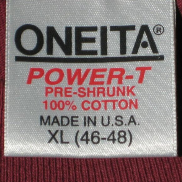 NWOT VINTAGE ONEITA XL FSU Florida State Seminoles Single Stitch T Shirt Garnet - Picture 2 of 7